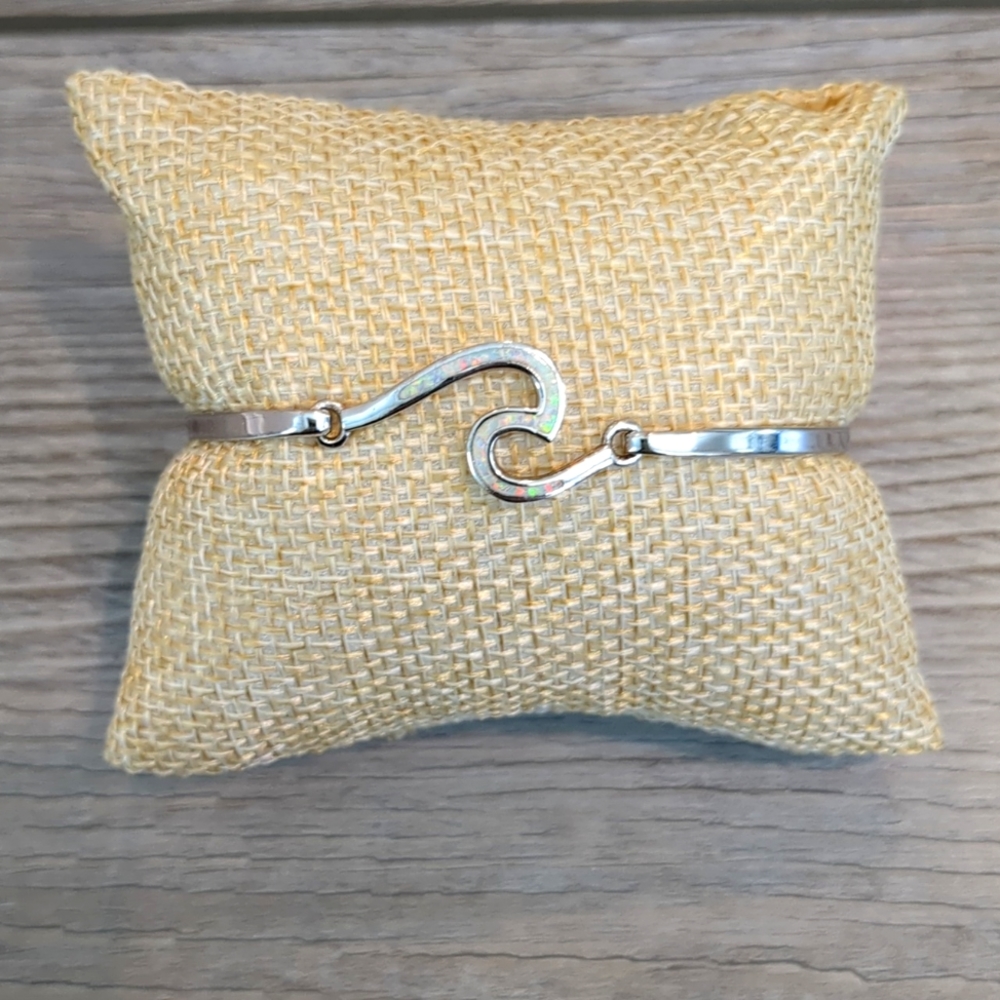 Sterling Silver Wave Bracelet